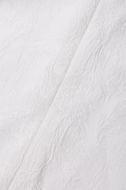 Jacquard Branco Duplo Peito 2 Peças Ternos Masculinos
