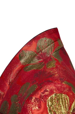 Jacquard Vermelho 2 Peças Xaile Lapela Ternos Masculinos