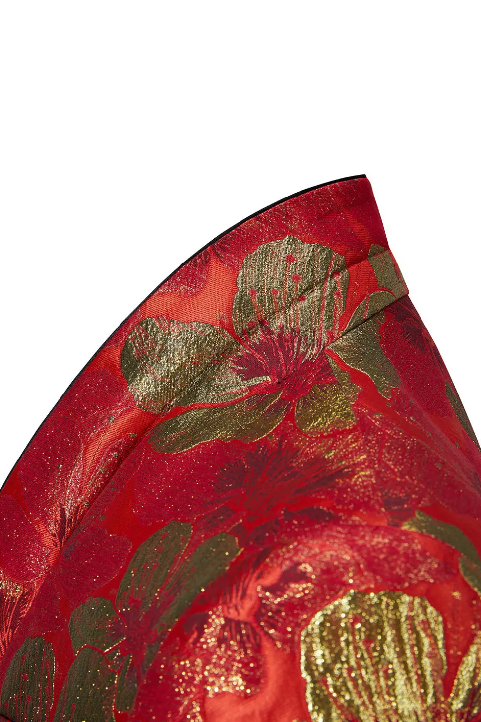 Jacquard Vermelho 2 Peças Xaile Lapela Ternos Masculinos