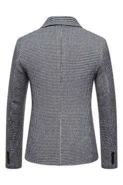 Khaki Xadrez Blazer Masculino