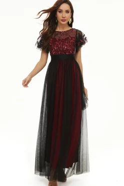 Lantejoulas Tulle Mãe do Vestido de Noiva