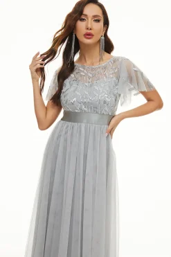 Lantejoulas Tulle Mãe do Vestido de Noiva
