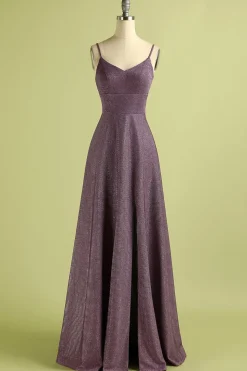 Laço de uva até vestido de cetim longo