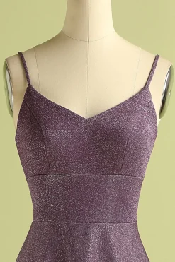Laço de uva até vestido de cetim longo