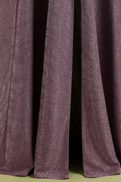 Laço de uva até vestido de cetim longo