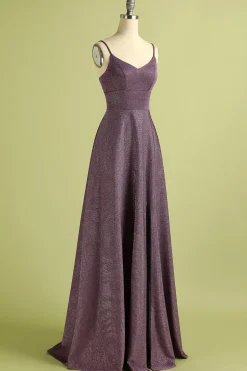 Laço de uva até vestido de cetim longo