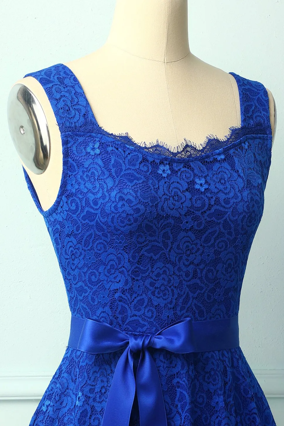 Laço sem mangas azul royal