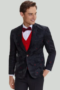 Lapel lapel single peito único blazer preto