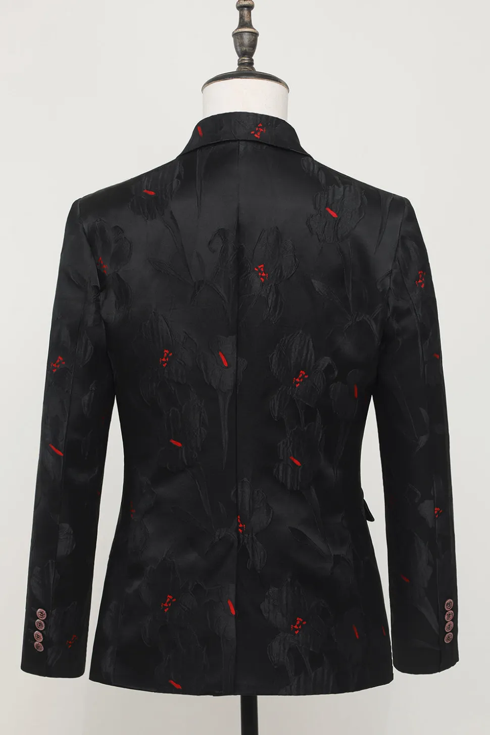 Lapel lapel single peito único blazer preto