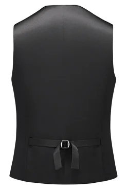 Lapela Azul Notched 3 Peça Jacquard Fatos de Baile de Formatura Masculino