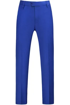 Lapela Azul Notched 3 Peça Jacquard Fatos de Baile de Formatura Masculino