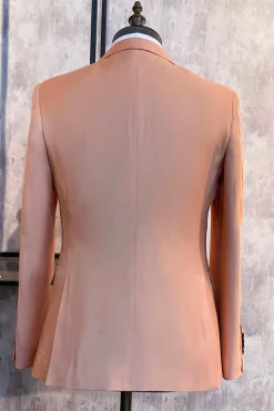 Lapela de Pico Blush 2 Peças Ternos de Baile