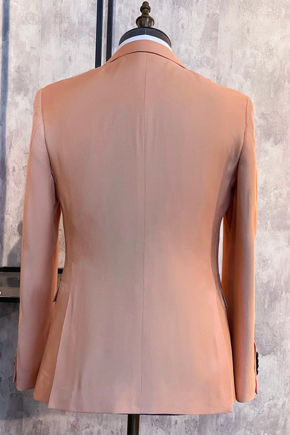 Lapela de Pico Blush 2 Peças Ternos de Baile