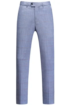 Lapela Notched Azul 3 Peças Ternos Formais Masculinos