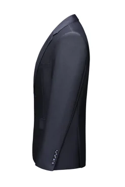 Lapela Notched Dois Botões Fatos de Baile de Formatura Masculino Preto