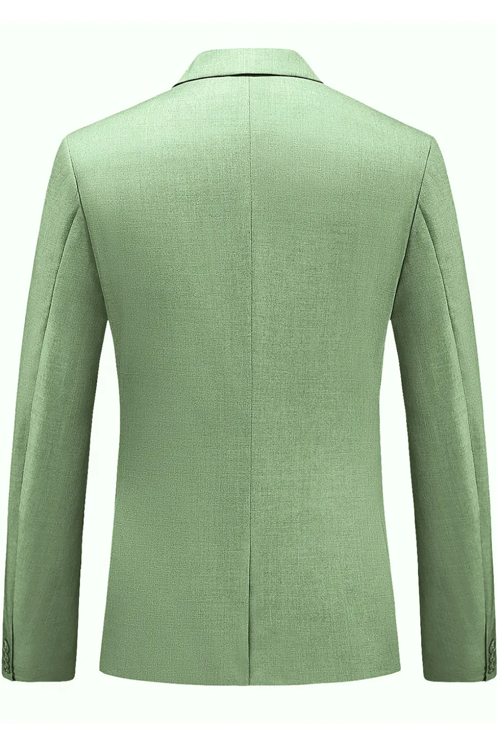 Lapela Notched Verde Claro 3 Peças Ternos Formais Masculinos
