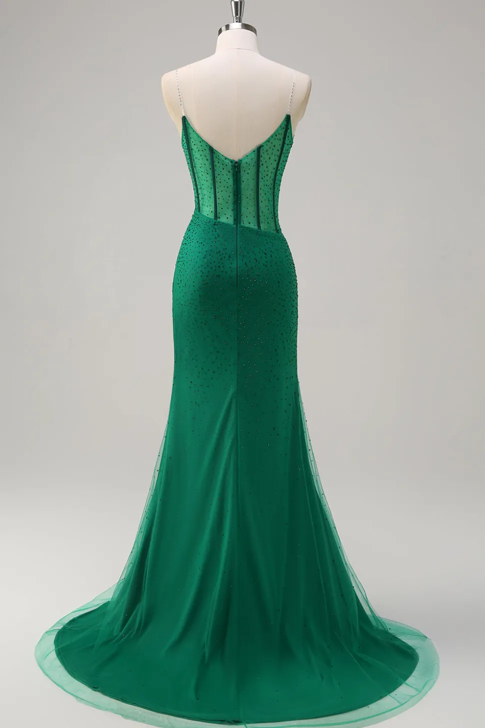 Laranja Esparguete Correias Frisado Corset Sereia Vestido de Baile