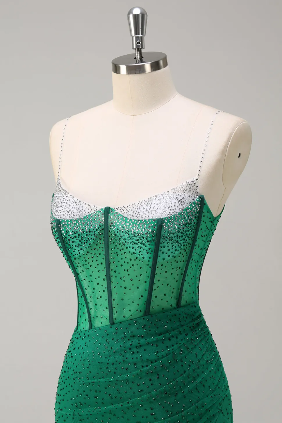 Laranja Esparguete Correias Frisado Corset Sereia Vestido de Baile
