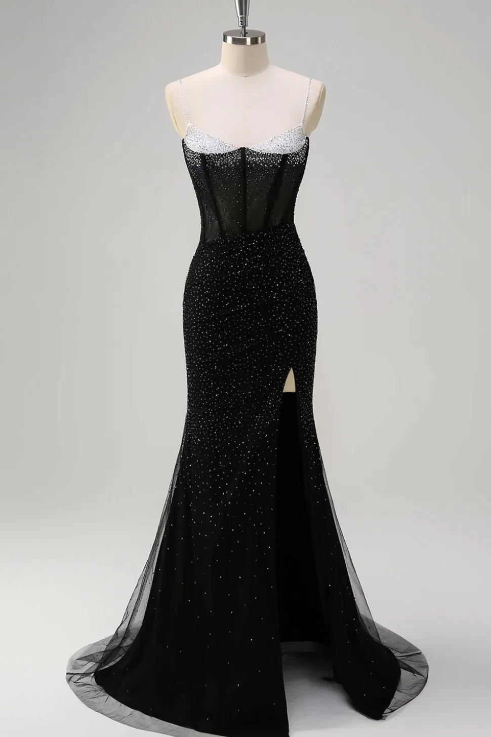 Laranja Esparguete Correias Frisado Corset Sereia Vestido de Baile