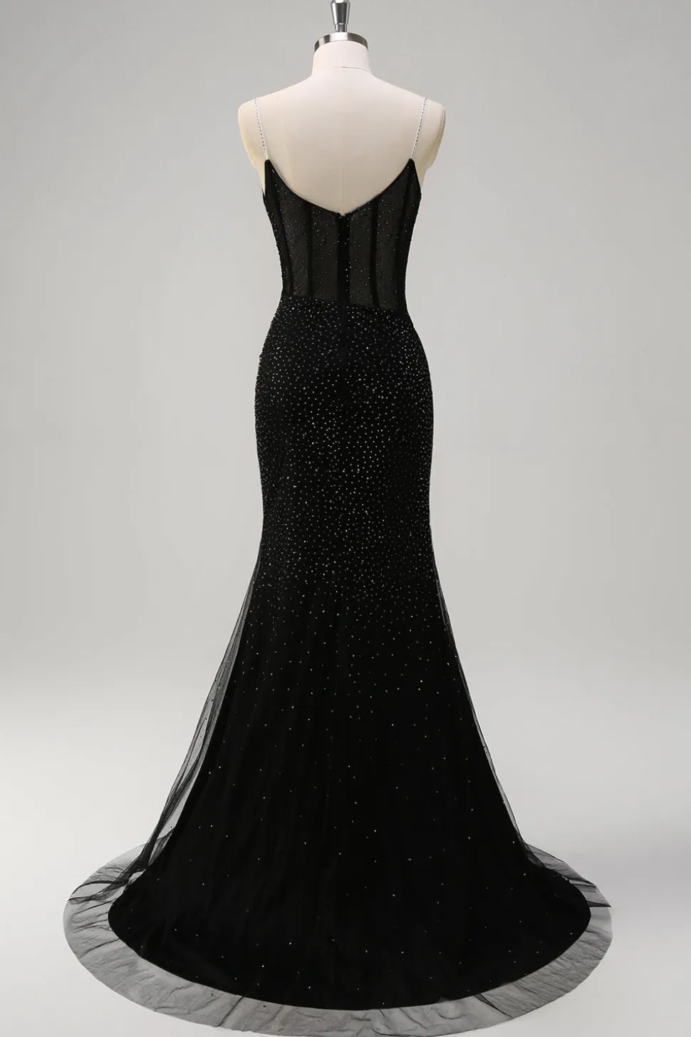 Laranja Esparguete Correias Frisado Corset Sereia Vestido de Baile