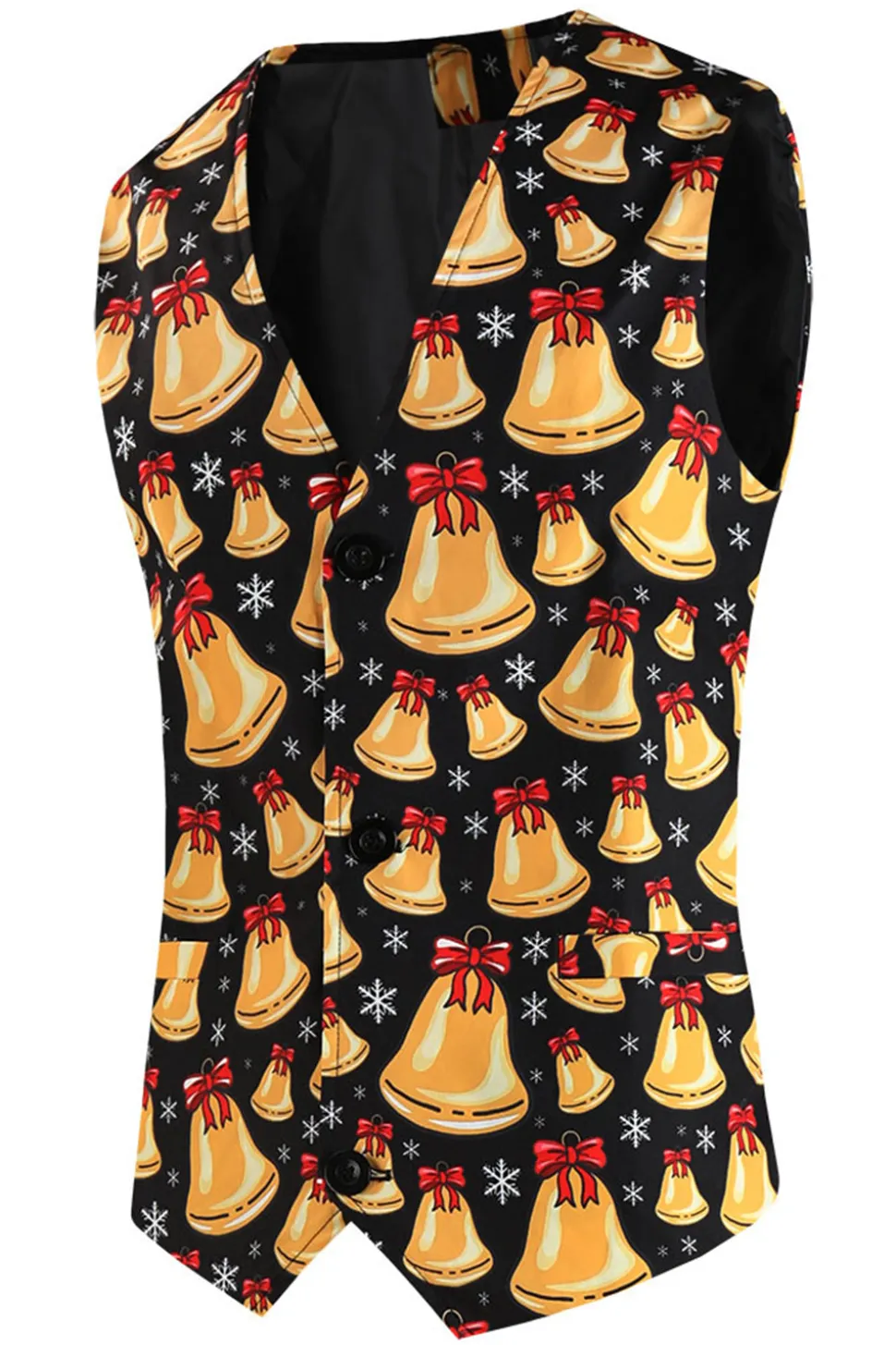 Laranja Fit Natal 3-Piece terno de festa dos homens