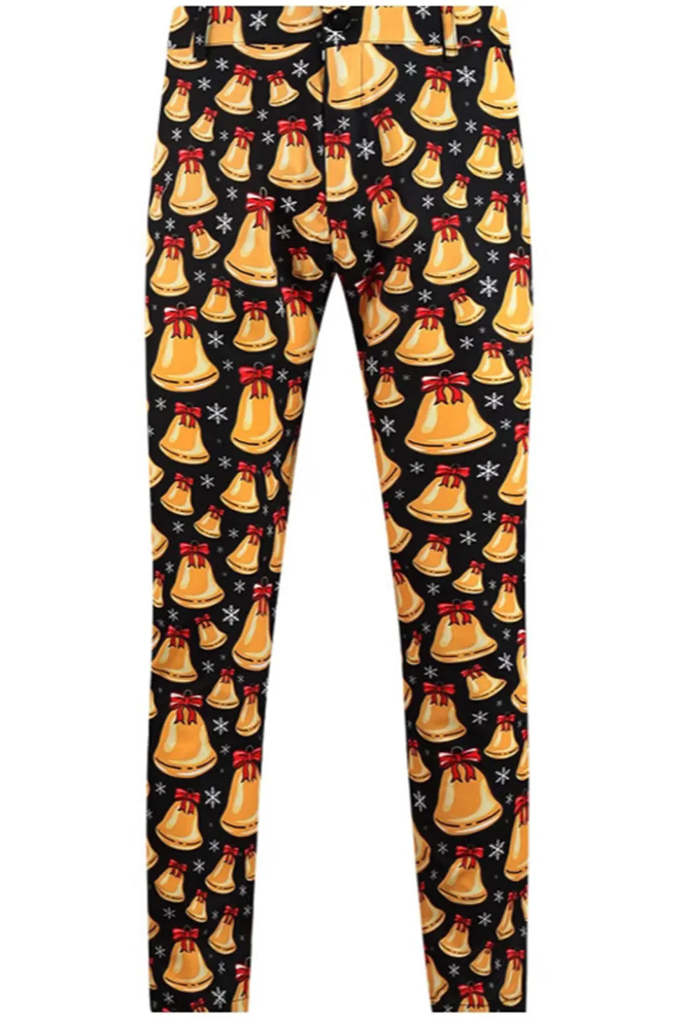 Laranja Fit Natal 3-Piece terno de festa dos homens