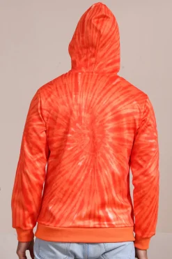 Laranja Halloween Family Suit manga longa moletom com capuz