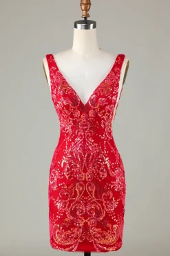 Lavanda Sparkly Tight Homecoming Vestido com Backless