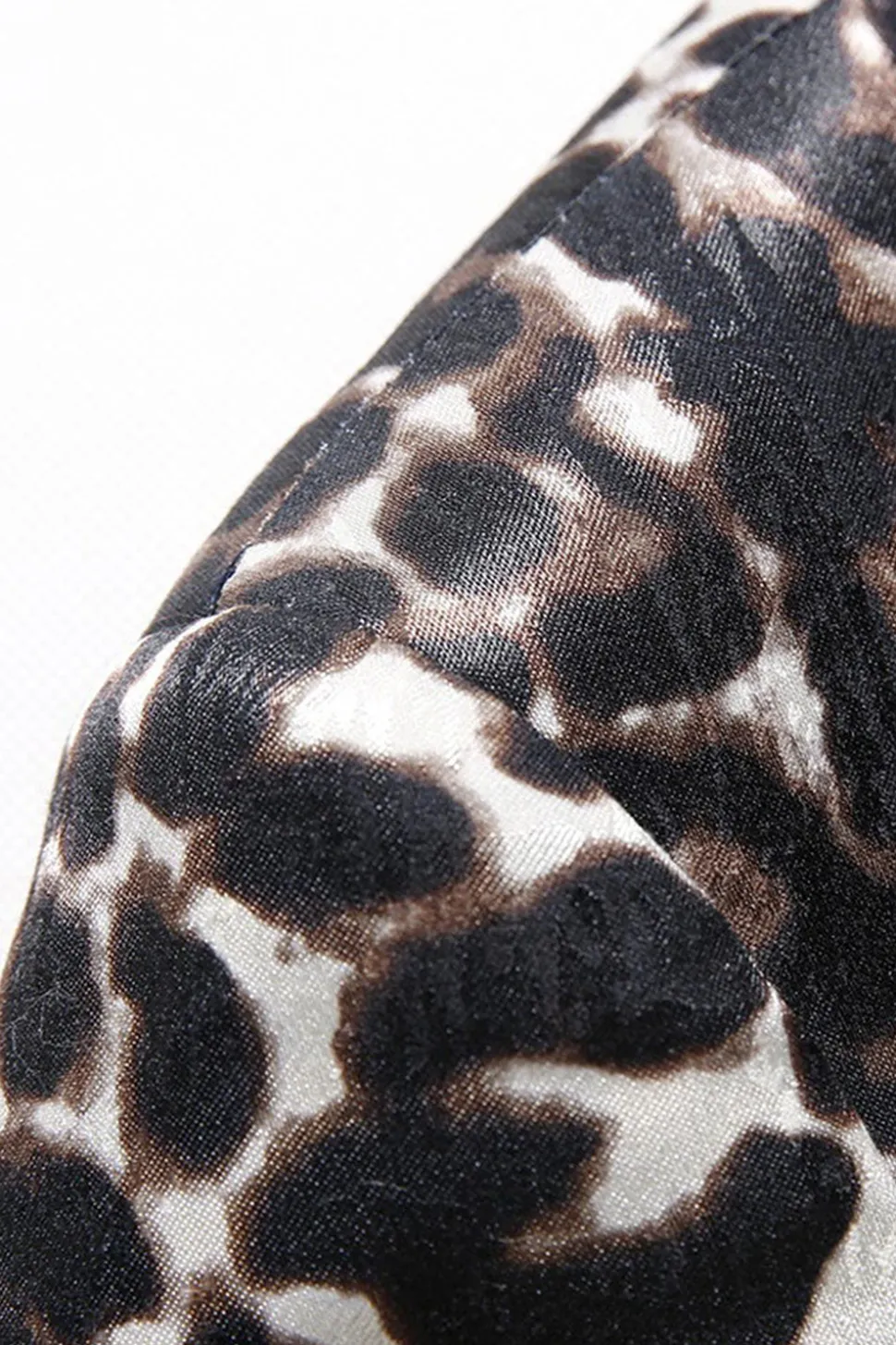 Leopard Peak Lapel 2 peças ternos de baile de formatura masculino