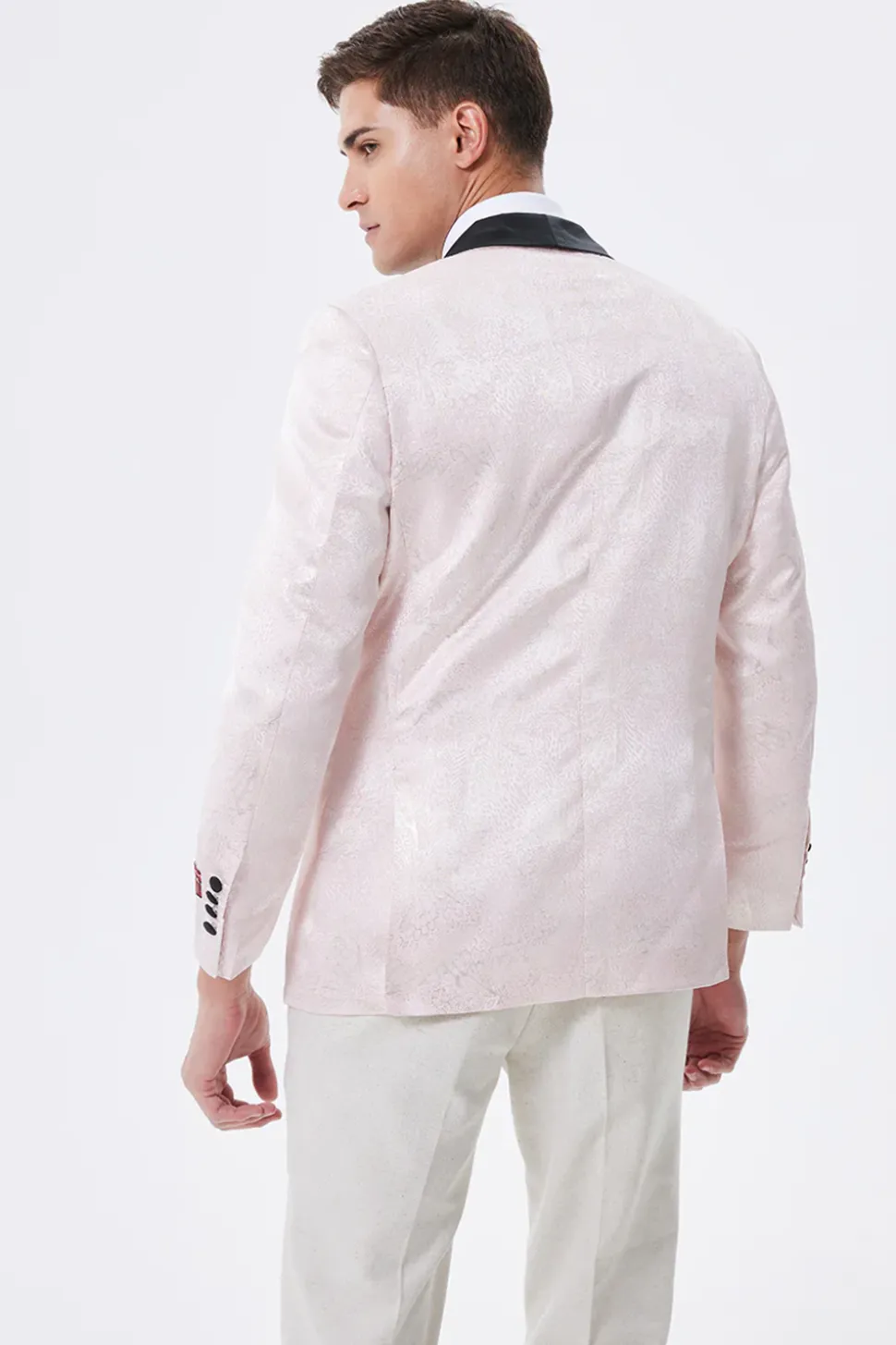 Light Pink Xaile Lapela Blazer Masculino