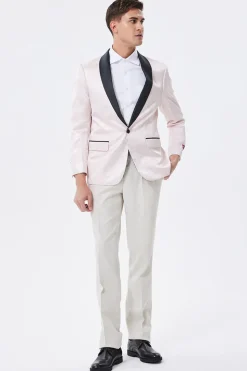 Light Pink Xaile Lapela Blazer Masculino