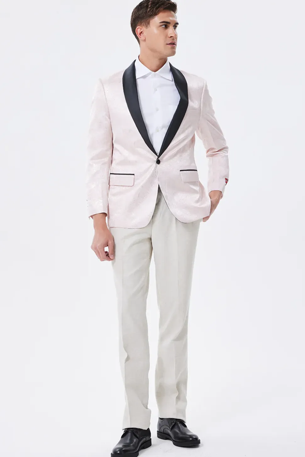 Light Pink Xaile Lapela Blazer Masculino