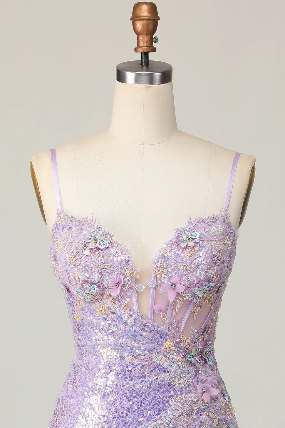 Lilás Brilhante Bodycon Espartilho Curto/Mini Vestidos Cocktail