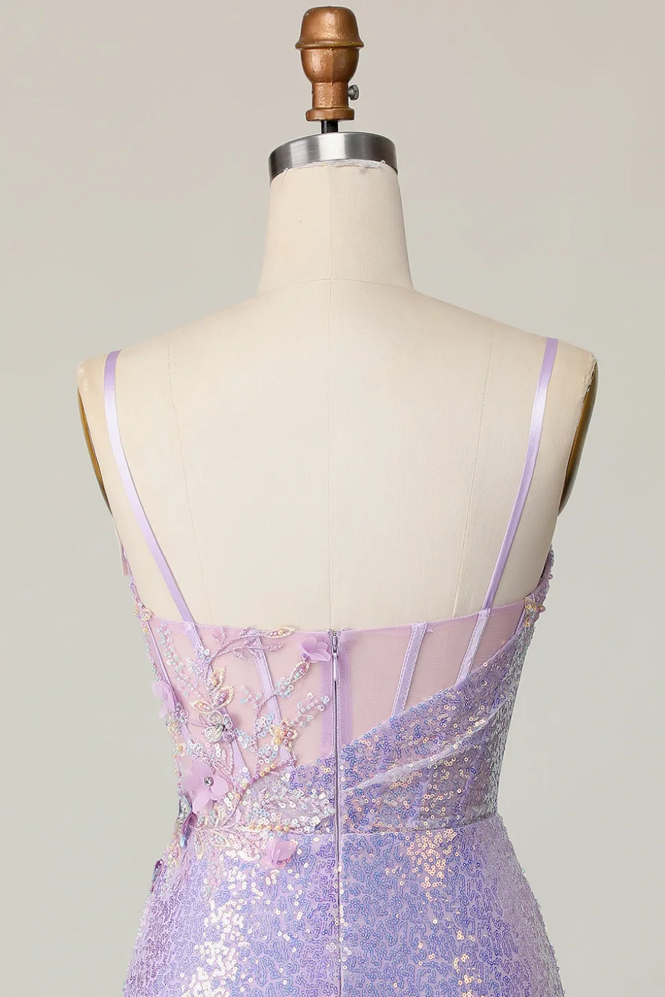 Lilás Brilhante Bodycon Espartilho Curto/Mini Vestidos Cocktail