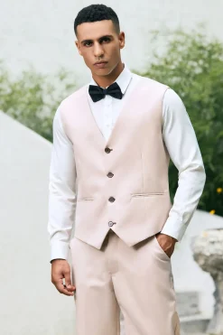 Luz Khaki Pico Lapela 3 Peça Um Botão Masculino Prom Suits