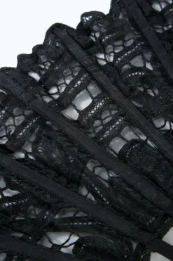 Marfim 1920s Hollow Lace Fan com Franjas