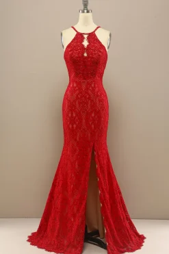 Marinha Sereia Renda Vestido Longo Baile