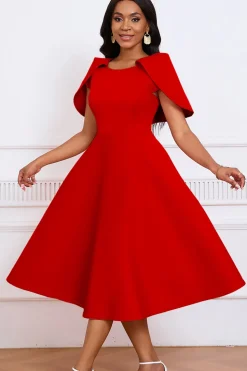 Moda elegante socialite banquete festa grande espeto vestido Poncho vestido