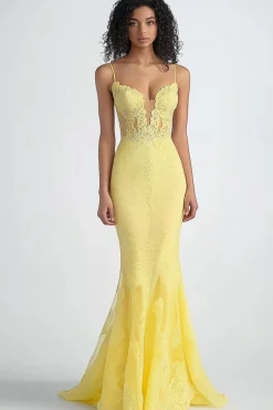 Narciso Bainha Tiras Finas Malha Vestido Formal
