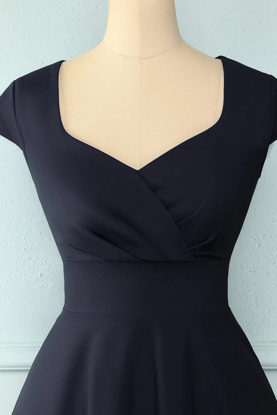 Navy Solid Dress