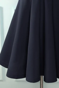 Navy Solid Dress