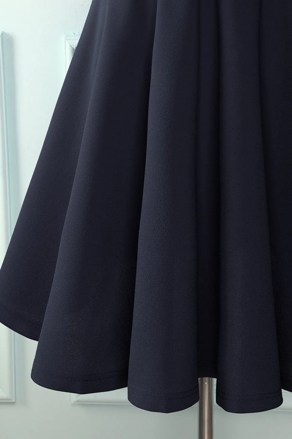 Navy Solid Dress