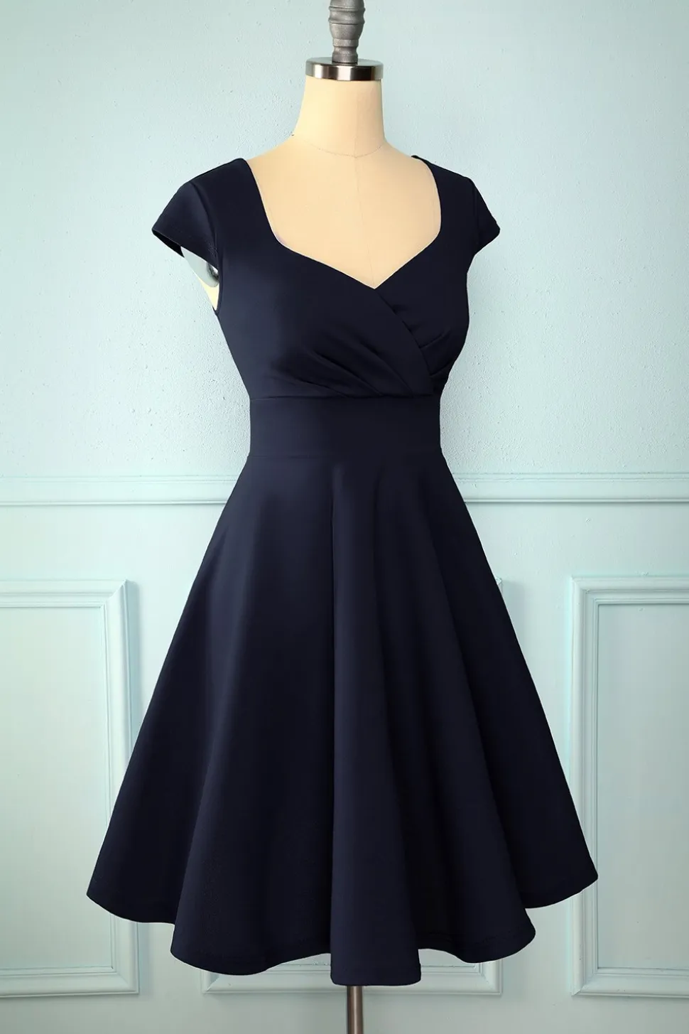Navy Solid Dress