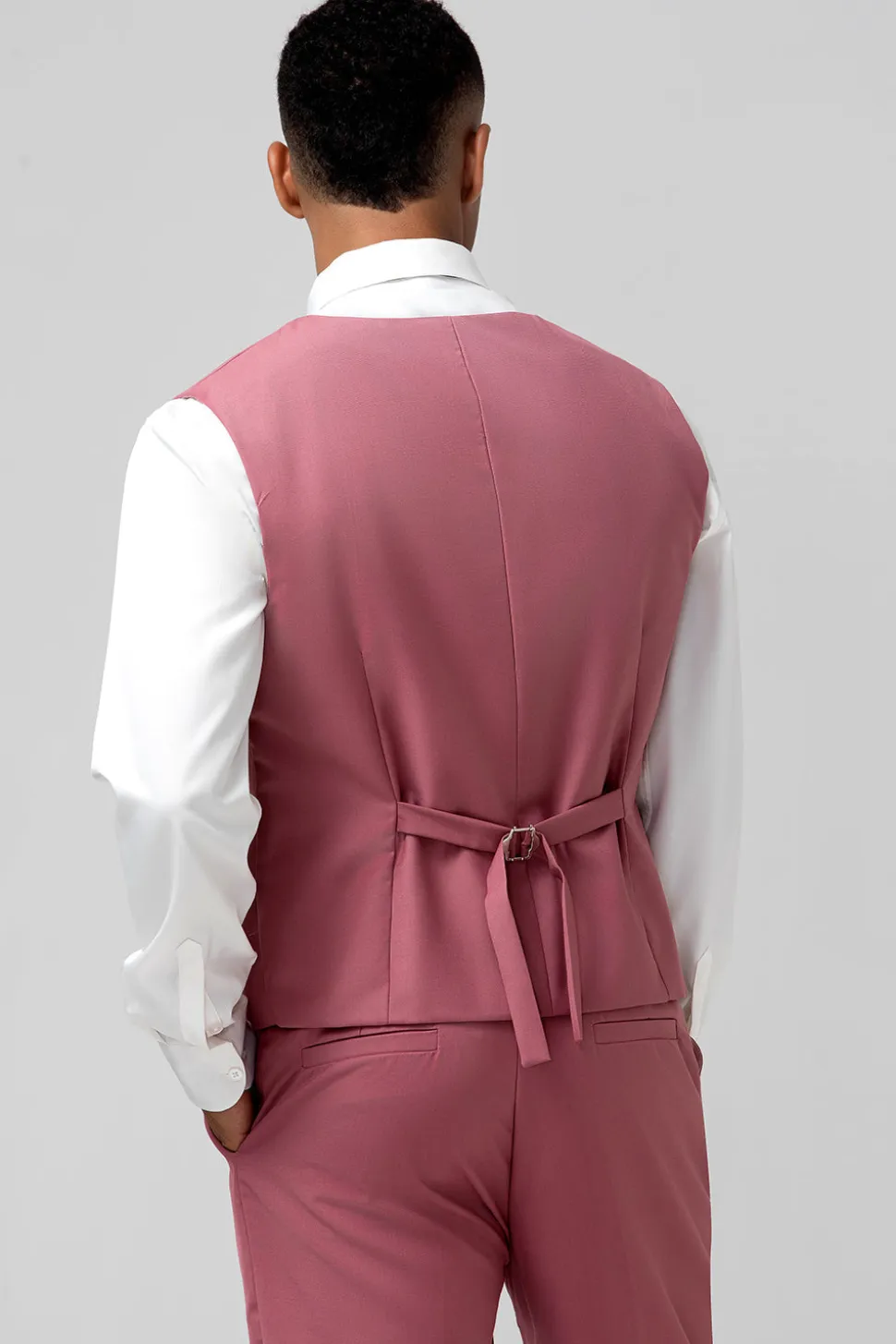 Notched Lapel Coral Single Breasted 3 Peças Homens Prom Suits
