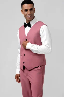 Notched Lapel Coral Single Breasted 3 Peças Homens Prom Suits