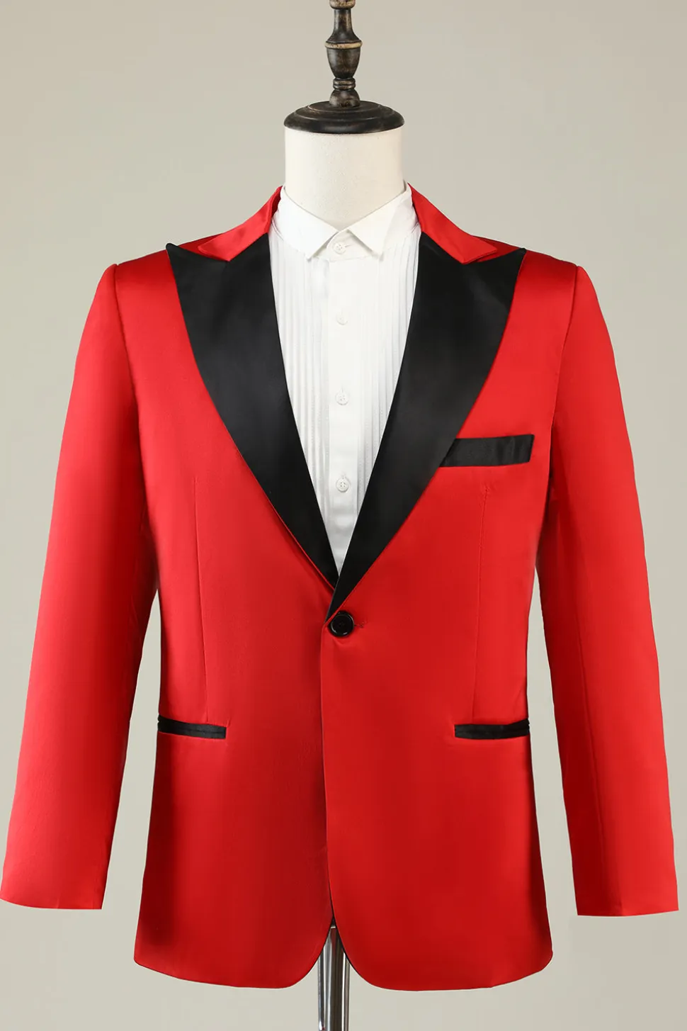 Notched Lapel Red Prom Blazer para Homem
