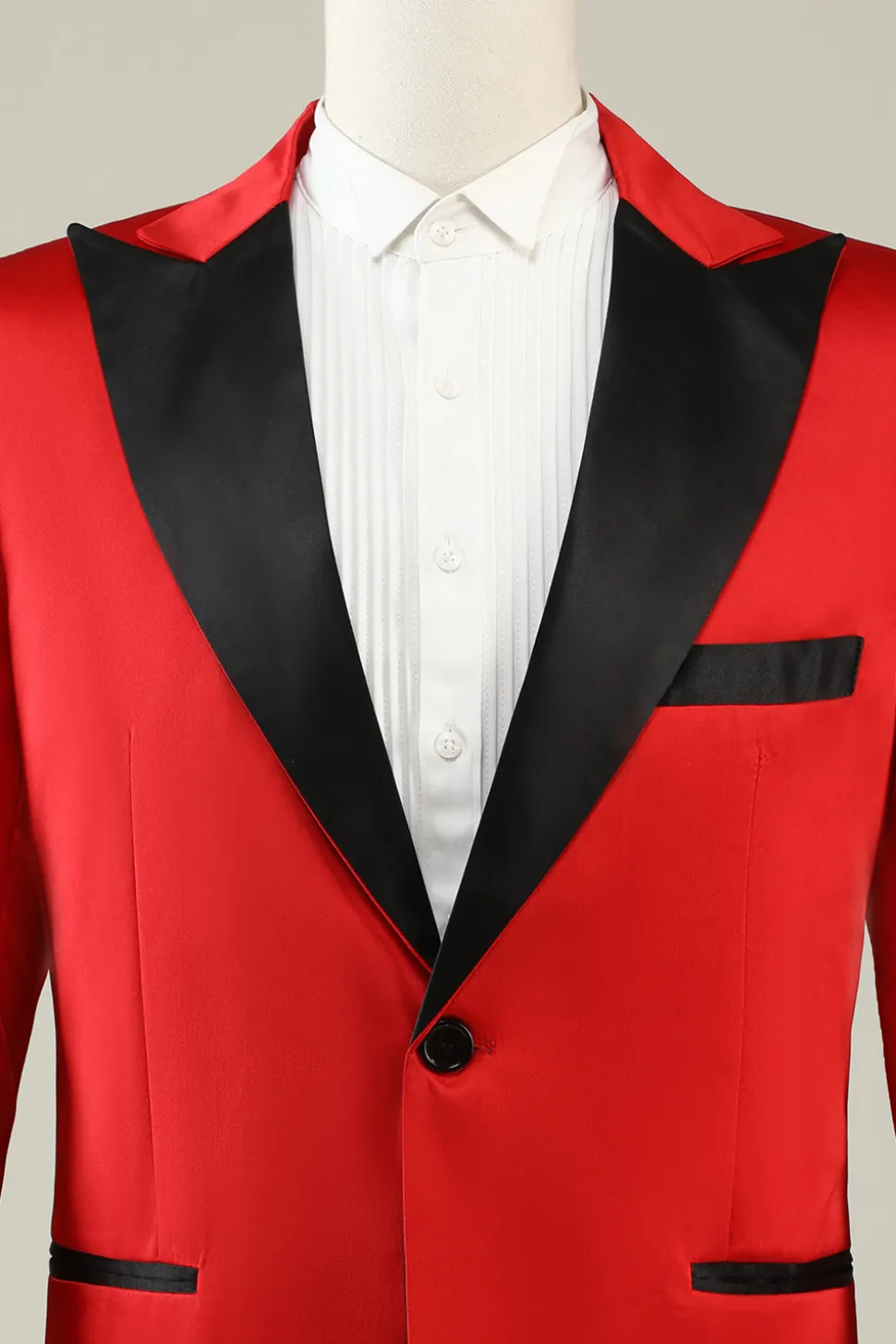 Notched Lapel Red Prom Blazer para Homem