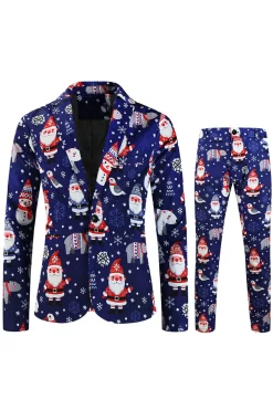 Papai Noel da Marinha terno masculino de 3 peças para o Natal