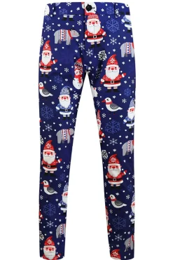 Papai Noel da Marinha terno masculino de 3 peças para o Natal