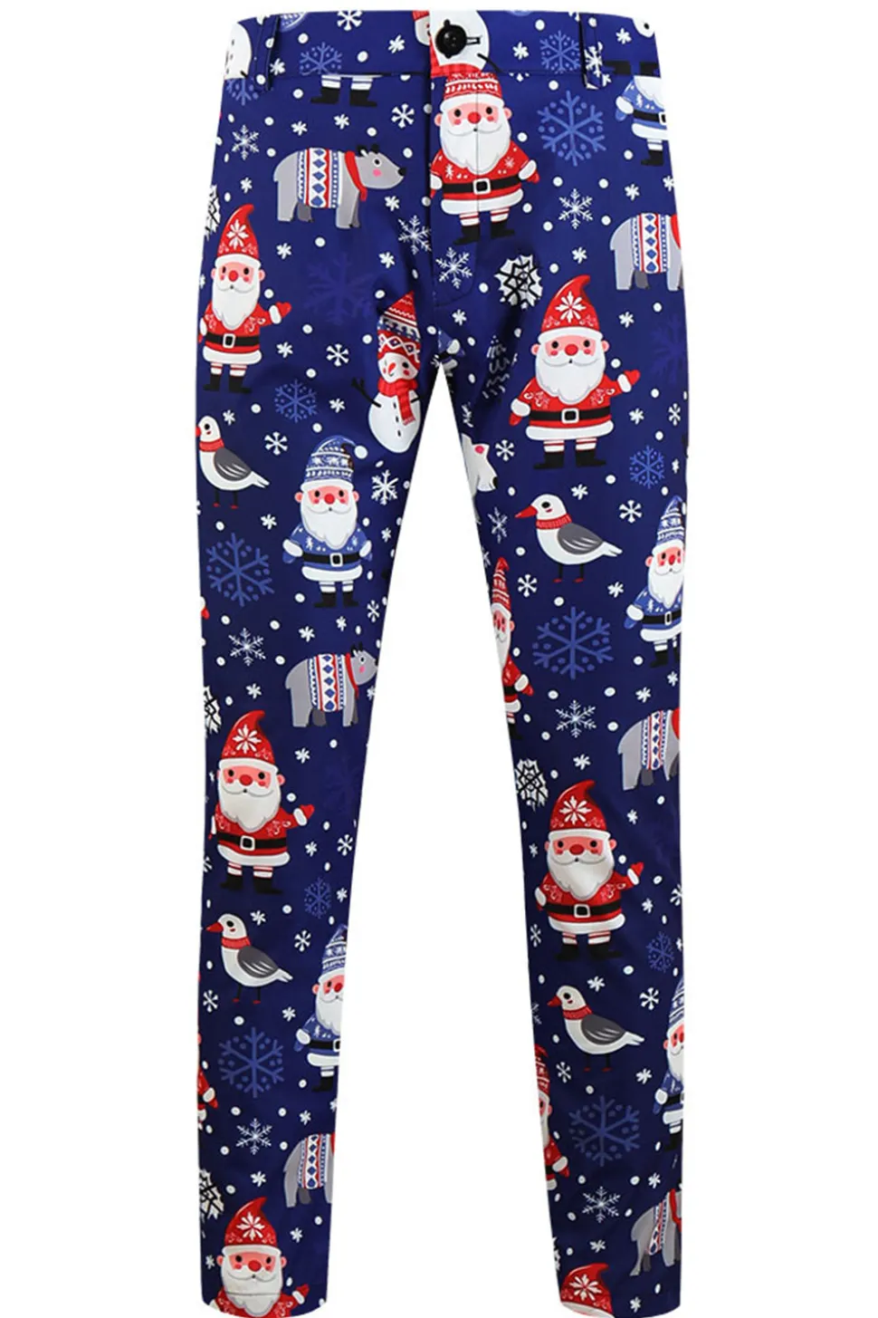 Papai Noel da Marinha terno masculino de 3 peças para o Natal
